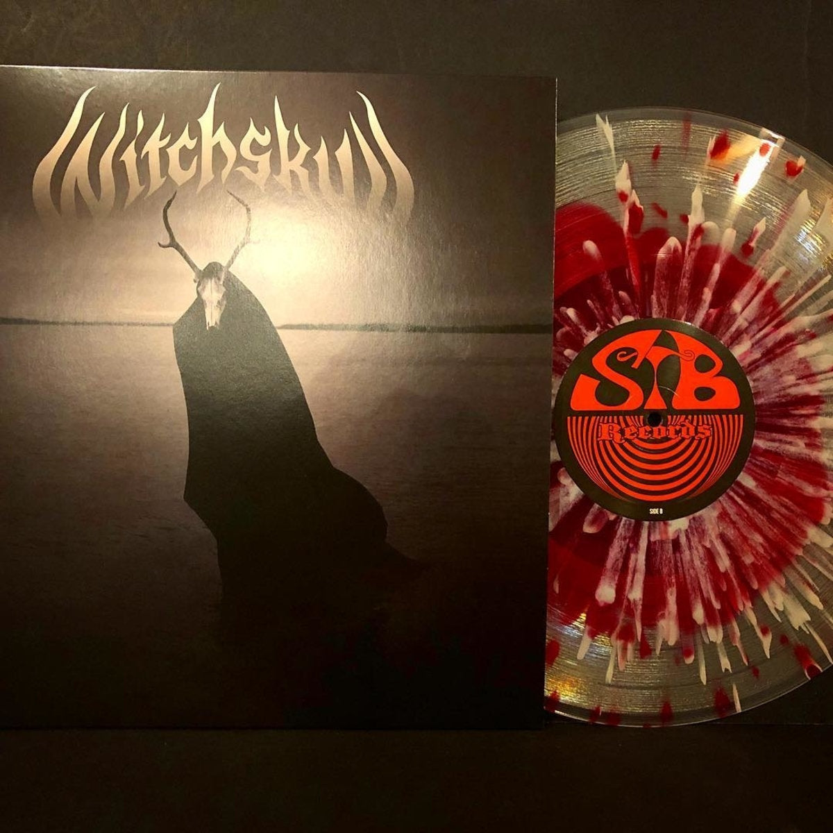 Witchskull - The Vast Electric Dark (LP) (CLEAR W/ RED / GREY SPLATTER)