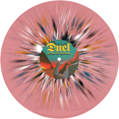 Duel - Valley Of Shadows (TRANSPARENT RED W/ BLACK/BLUE/WHITE/YELLOW SPLATTER) (LP)